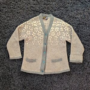 Vintage Girls Angora And Lambswool Girls Cardigans Sweater